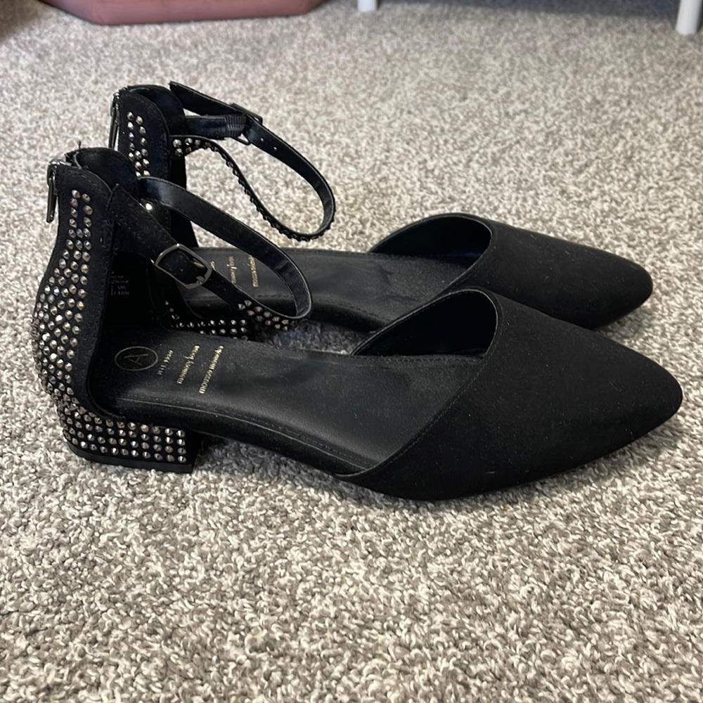 Addition Elle low heel sparkle shoes (wide width)